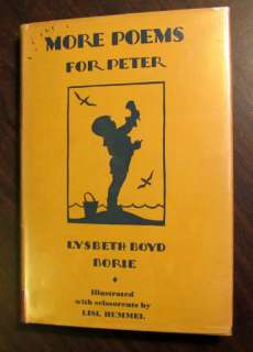 More Poems for Peter 1931 Borie HC DJ LISL HUMMEL ILLUS  