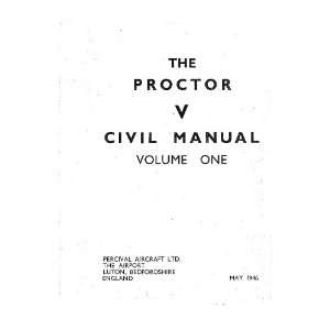  Percival Proctor V Aircraft Flight Manual Percival Books