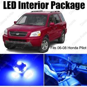  Honda PILOT BLUE Interior LED Package (10 Pieces 