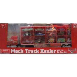  Cars Mack Truck Hauler Carrying Case + 15 Die Cast Character Cars 