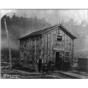 Peoples Petroleum Company,Men outside building,1865 