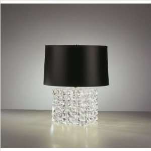  Robert Abbey Multi Faceted Cube Table Lamp in Lead Crystal 
