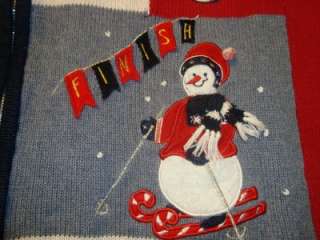 UGLY CHRISTMAS SWEATERS WEAR YOUR FANCY CANDY CANES,STARS,SNOWMAN 