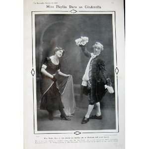  1907 Miss Phyllis Dare Cinderella Edinburgh Theatre Man 