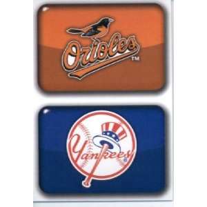   Topps Baseball MLB Sticker #137 Baltimore Orioles/144 New York Yankees