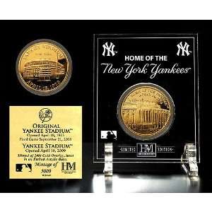 Highland Mint New York Yankees   Yankee Stadium Then and Now 24KT 