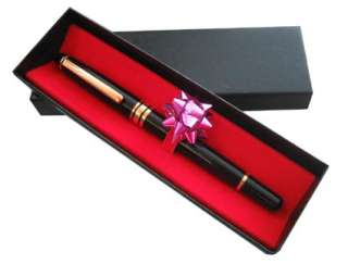 elegant brass black ballpoint pen new in gift box cap