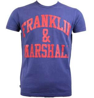 Franklin & Marshall TSMC020 T Shirt SS11 Skipper Blue  