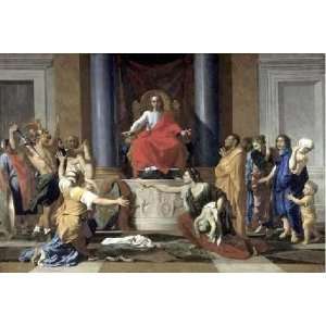  Judgement of Solomon by Nicolas Poussin 10.00X6.75. Art 