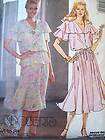   1980s McCalls Liz Roberts Cape Collar Dress Pattern Sizes 10 14 Cut