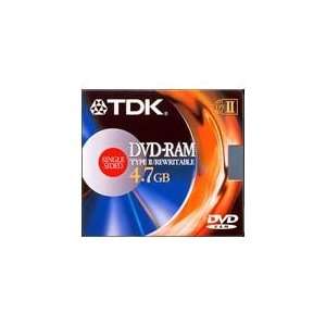   TDK Electronics   DVD RAM47SY2   TDK 4.7GB DVD RAM Media Electronics