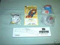 Carls Jr 1999 Spiderman Complete Set of 4 MIP plus Sack  