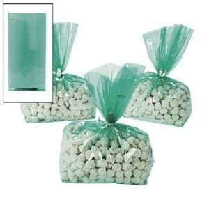  Green Goody Bags   Party Favor & Goody Bags & Cellophane Treat Bags 