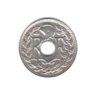  1927 France 5 Centimes Coin KM#875 