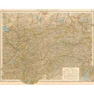    Andree 1899 Antique Map of South Central Europe: Office Products