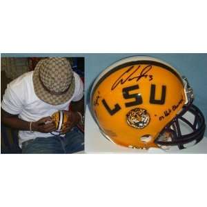 Craig Davis (LSU Tigers) Signed Autographed Mini Helmet (PSA/DNA COA)
