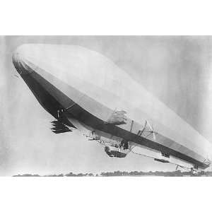  Zeppelin Passenger Airship In Flight 8x12 Silver Halide 