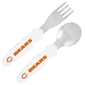    Chicago Bears Stainless Steel Fork & Spoon Set: Sports & Outdoors