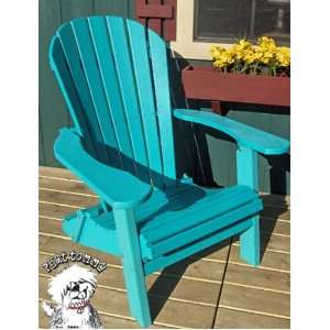 PHAT TOMMY Deluxe Folding Recycled Poly Wood Adirondack Patio Chair 