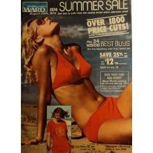 Vintage Montgomery Ward Catalog 1974 Summer Sale  Books