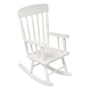 White Spindle Rocking Chair 