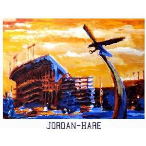 Auburn Painting   Jordan Hare Stadium:  Sports & Outdoors