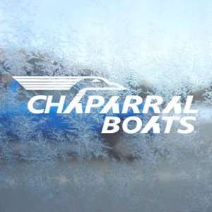  Chaparral White Decal BOAT CRUISER Laptop Window White 