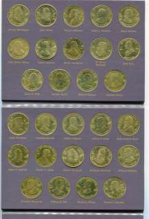 Coin History of US Presidents   Complete Set  