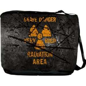 com Rikki KnightTM Nuclear Radiation Area Design Messenger Bag   Book 