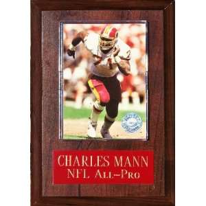 Charles Mann 4 1/2x 6 1/2 Cherry Finished Plaque