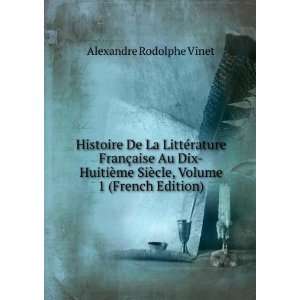   SiÃ¨cle, Volume 1 (French Edition) Alexandre Rodolphe Vinet Books