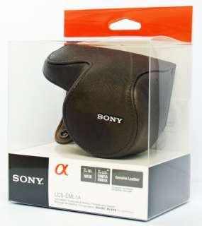 Sony LCS EML1A Brown Leather Lens Case for SEL16F28  