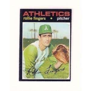 Rollie Fingers 1971 Topps Baseball (Oakland As) (Milwaukee Brewers 