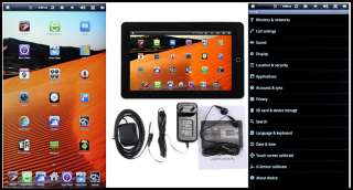 10.2 Google Android 2.2 TouchScreen DDR2 512MB 4GB flash 3G WIFI GPS 