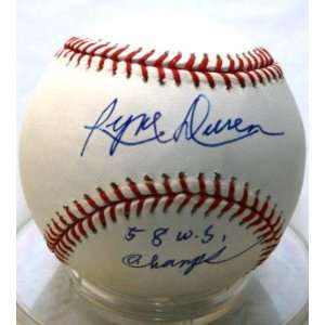  Ryne Duren Autographed Baseball