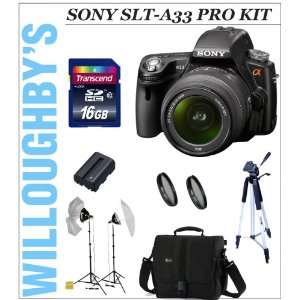  Series Package featuring a Sony SLT A33 Digital SLR Camera + Sony 