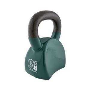  35lb Contour Kettlebell with DVD by GoFit   GREEN: Sports 