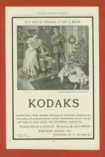 1900s Christmas Ad  Kodak & Victor Talking Machine  