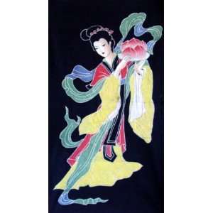Chinese Art Painting Batik Tapestry Beauty