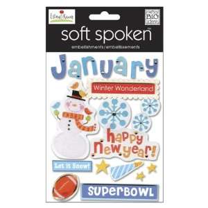  Soft Spoken Themed Embellishments January
