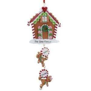   Gingerbread House   2 Links Christmas Ornament