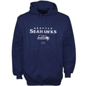   Seahawks Navy Blue Midfield Hoody Sweatshirt: Sports & Outdoors