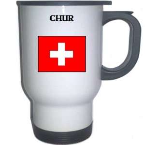  Switzerland   CHUR White Stainless Steel Mug Everything 
