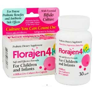  Florajen 4 kids probiotic dietary supplement capsules   30 