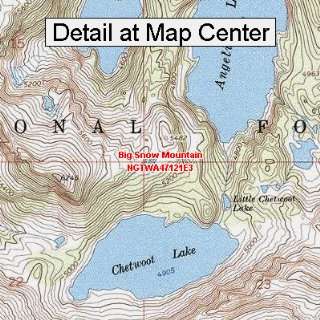  USGS Topographic Quadrangle Map   Big Snow Mountain 