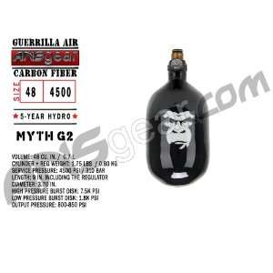 Guerrilla Air Carbon Fiber Air Tank W/ Myth G2 Regulator 48/4500 