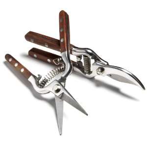   inch Floral Snipping Shears with Wood Handles Patio, Lawn & Garden