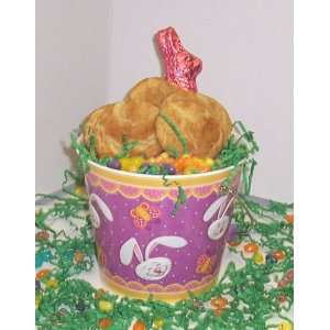 Scotts Cakes 2 lb. Snicker Doodle Cookies in a Purple Bunny Pail with 