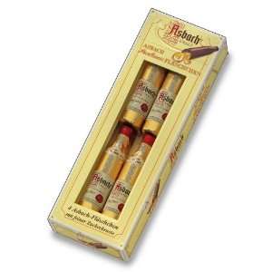Asbach Uralt Brandy 4 Filled Bottle Shaped Chocolates with Sugar Crust 