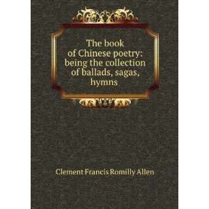  The book of Chinese poetry being the collection of 